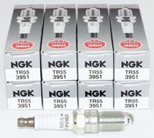 Paquete de 8 bujías originales NGK 3951 V-Power TR55 para vehículos Ford y GM seleccionados