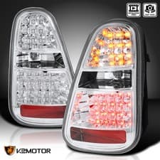 Clear Fits 2005-2006 Mini Cooper S LED Tail Lights Signal Brake Lamps L+R 05-06