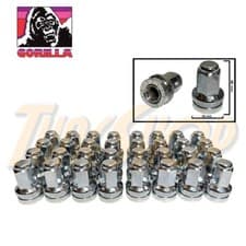 32 GORILLA MAG SEAT FOR FORD SUPER DUTY OE STOCK WHEEL LUG NUT 14X1.5 RIM CHROME