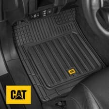 Alfombrillas de goma para el piso del automóvil CAT® de 3 piezas para protección contra todo tipo de clima, ajuste semipersonalizado