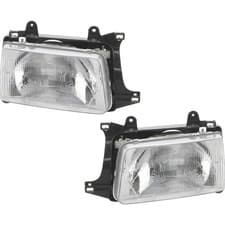 Headlight Assembly Set For 1993-1998 Toyota T100 Left Right Halogen With Bulb