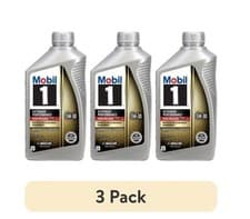 (3 PACK) Mobil 1 Extended High Mileage Full Synthetic Motor Oil 5W-30,1 Quart