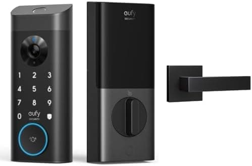 Eufy Security Video Smart Lock E330 Pack con tirador de puerta cuadrado