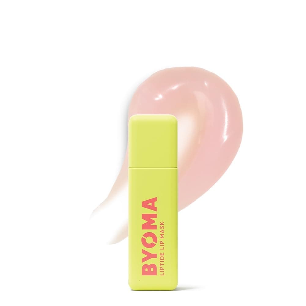 BYOMA Liptide Lip Mask | Lightweight, Overnight Mask, Peptides, Babassu Oil & AHA, Hydrating, Exfoliating Balm
