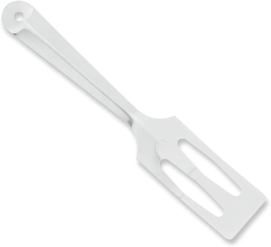 Rada Cutlery Serverspoon (R116), Silver, Pack of 2 | Slotted 3.5" x 1.6" Stainless Steel Face, Cast Aluminum Handle