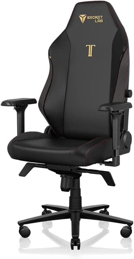 Secretlab Titan Evo Stealth Gaming Chair - Pequeño, Leatherette, Negro | Ergonómico, Soporte Lumbar, Espalda Alta, Reclinable, Almohada Magnética para la Cabeza, Estándar (285 libras), Apoyabrazos 4D, Altura Ajustable