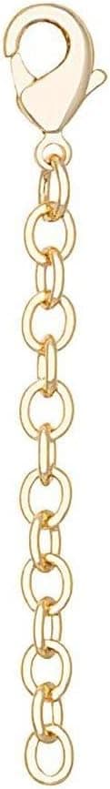 Kendra Scott Extensor de collar de 2 pulgadas para mujer, joyería fina, chapado en oro de 14 k, cierre de langosta