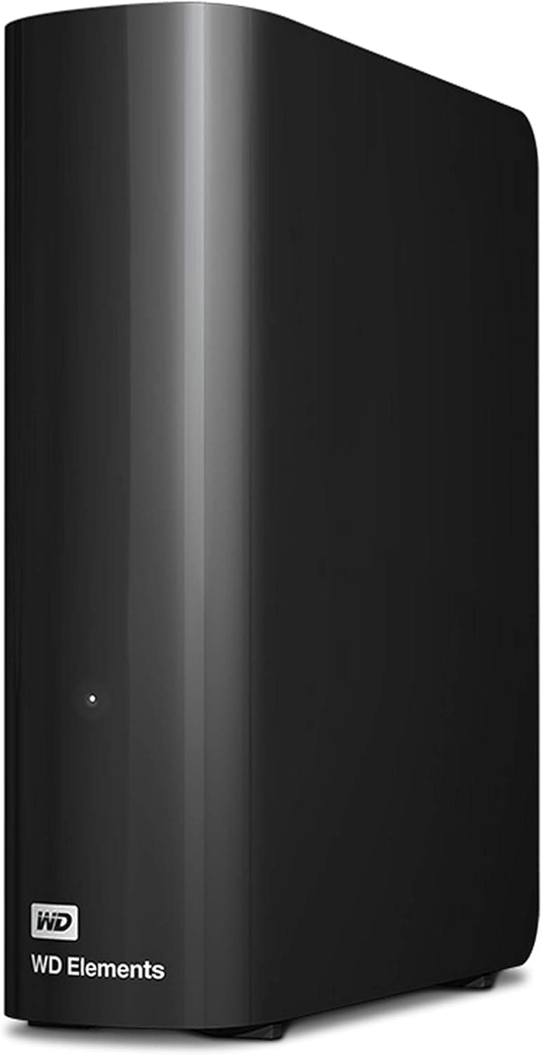 Western Digital WD 5TB Elements Disco duro externo portátil para Windows, USB 3.2 Gen 1/USB 3.0 para PC y Mac, listo para enchufar y usar - WDBU6Y0050BBK-WESN