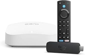 Enrutador wifi de malla Amazon eero Pro 6E (paquete de 1) con Amazon Fire TV Stick 4K Max