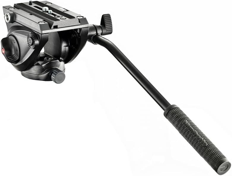 Manfrotto MVH500AH Cabezal fluido Flat Base Pro (negro)