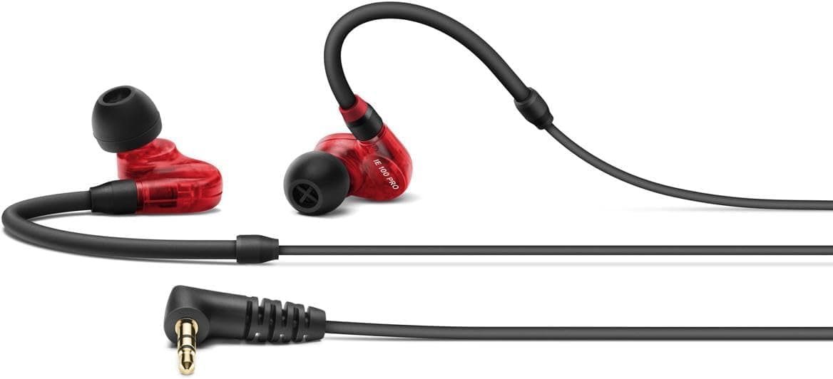 Sennheiser Pro Audio IE 100 Pro Monitor intrauditivo con cable, rojo