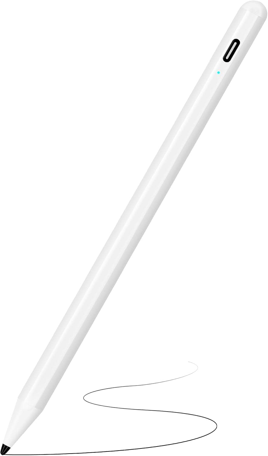 Lápiz capacitivo para iPad (2018-2026), lápiz de carga rápida y rechazo de palma para Apple iPad A16 de 11.ª/10.ª a 6.ª generación, Pro 11"13" M4/12,9 pulgadas, Air 11/13 pulgadas M3 2025 y M2 2024/5/4/3.ª, Mini A17 Pro/6/5.ª