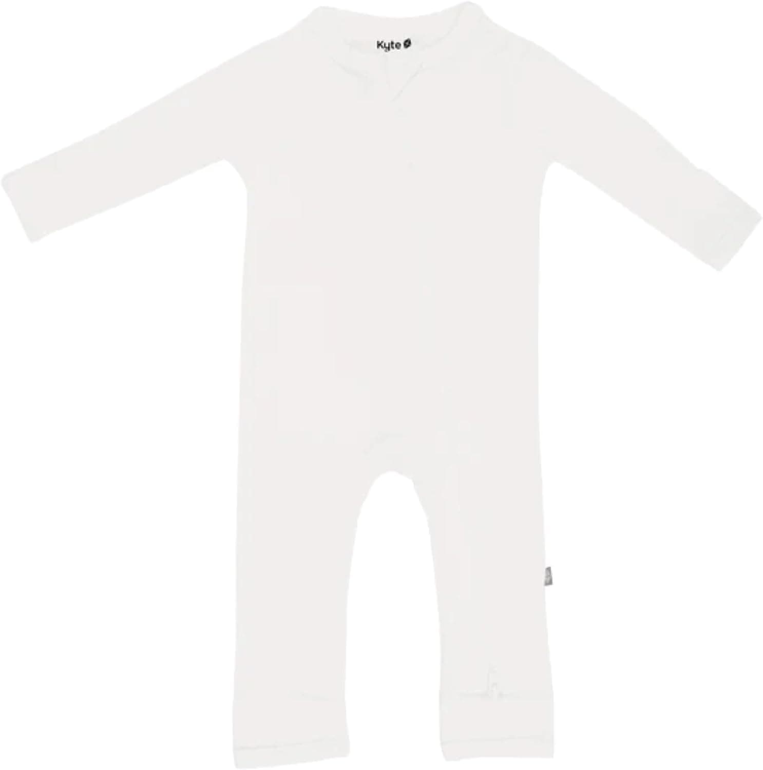 KYTE BABY Mameluco con doble cremallera para bebés y niños pequeños, rayón ultrasuave hecho de bambú, ropa para niños y niñas