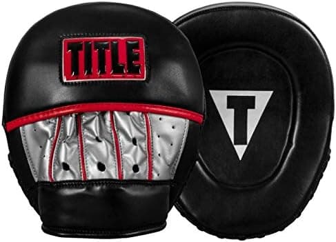 TITLE Boxing Valiant Micro Mitts - Almohadillas para Muay Thai y Kickboxing, Equipo de MMA, Entrenamiento de Boxeo