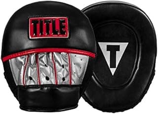 TITLE Boxing Valiant Micro Mitts - Almohadillas para Muay Thai y Kickboxing, Equipo de MMA, Entrenamiento de Boxeo