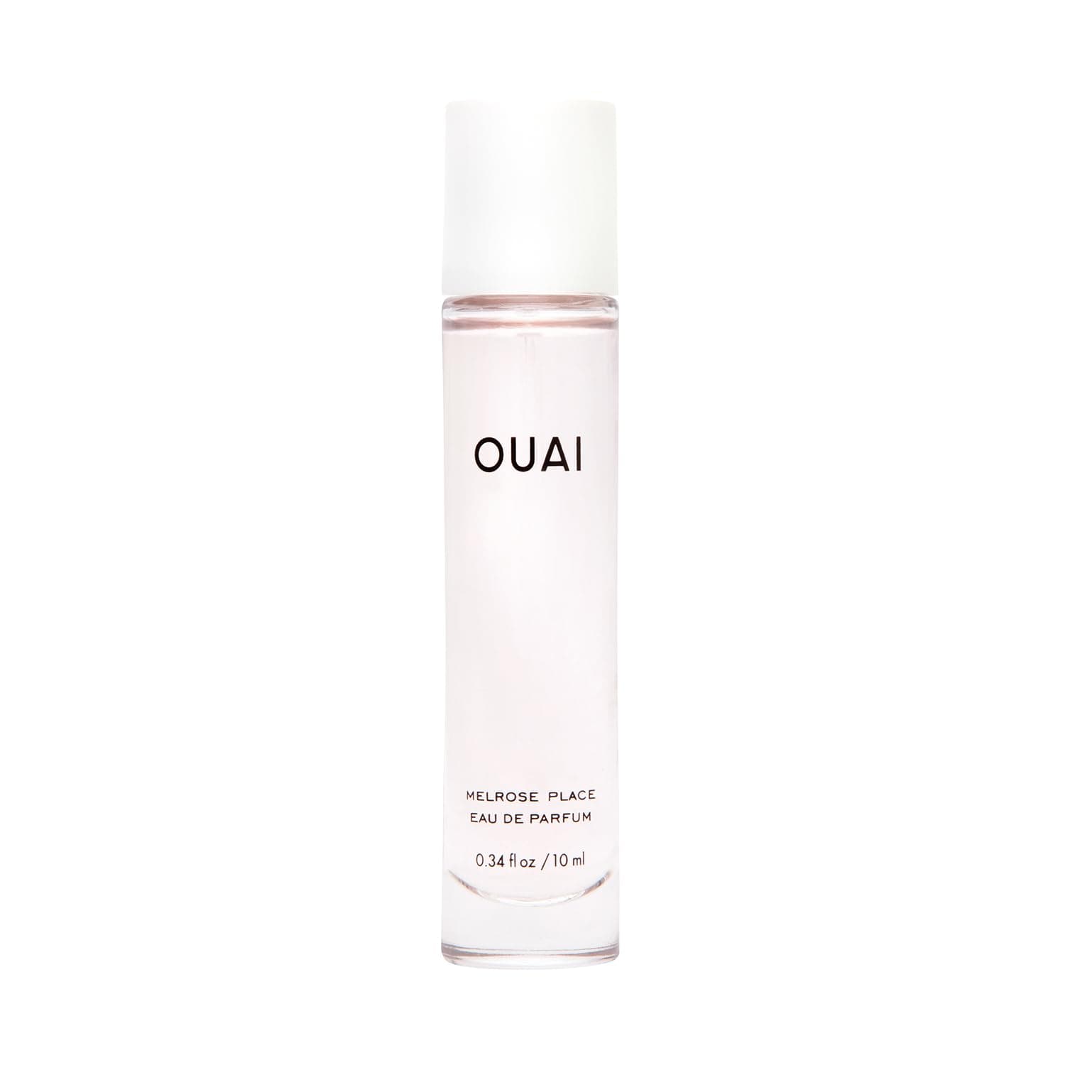 OUAI Melrose Place Eau de Parfum - Tamaño de viaje - Perfume para mujer (.34 Oz) | Perfume elegante para mujer para uso diario, aroma floral fresco, champán, bergamota y rosa, madera de cedro y lichi