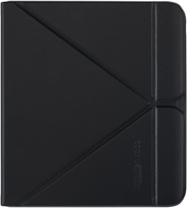 Funda para dormir Kobo Libra Color | Negro | Tecnología de sueño/vigilia | Soporte integrado de 2 vías | Cuero Vegano | Compatible con eReader Kobo Libra Color de 7" | Tecnología Sleep/Wake, soporte bidireccional integrado, cuero vegano, para Libra Color de 7"