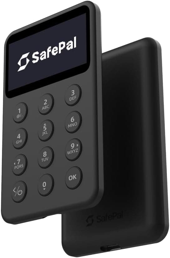 Cartera de hardware para criptomonedas SafePal X1, de código abierto con Bluetooth, almacenamiento en frío para Bitcoin, Ethereum, Solana y más tokens y NFT, clave privada segura, frase mnemotécnica en cartera fría
