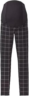 Isabel Maternity by Ingrid & Isabel Crossover Panel Ponte Maternity Pants - (as1, Alpha, s, Regular, Regular, Black Plaid)