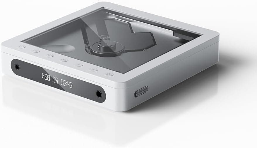 FiiO DM13 Reproductor de CD estéreo portátil multifuncional con batería de larga duración, admite extracción de USB, salidas ópticas/coaxiales/3,5 mm/4,4 mm (Skylight Bluetooth)