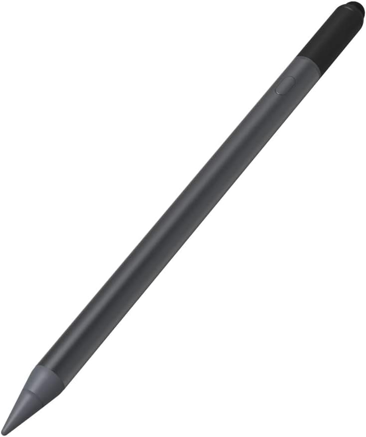 ZAGG Pro Stylus with Active & Capacitive Tips, Palm Rejection, Tilt Recognition, Instant Bluetooth Pairing, Compatible with iPad Pro 11/12.9 (3,4, & 5 Gen)/Air 10.9/iPad 10.2/9.7/Mini 5, Gray, Gen 1