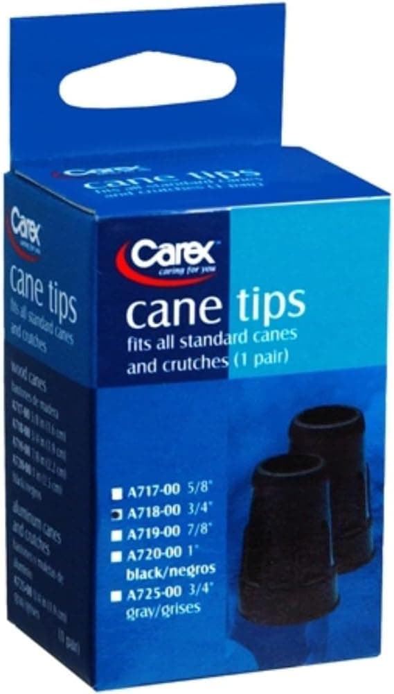 Carex Cane Tip 3/4, Black