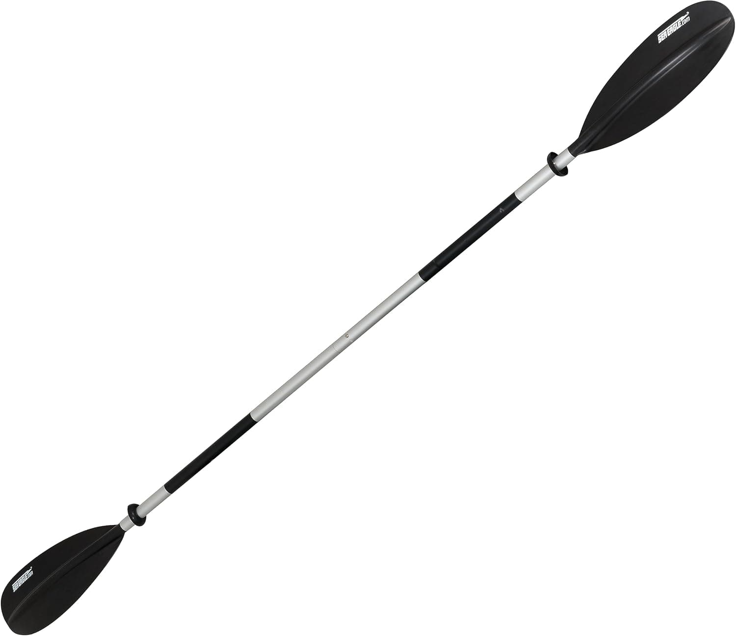 Sea Eagle AB25 4-Part Aluminum Double-End Kayak and Canoe Paddle | High-performance blades: Tough Fibrylon fiberglass-reinforced asymmetrical nylon