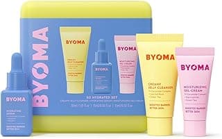 BYOMA So Hydrated Set – Jelly Cleanser, Hydrating Serum, Gel Cream | Creamy Jelly Cleanser, Hydrating Serum, Ceramide Moisturizer, Anti-Wrinkle, Alcohol-Free