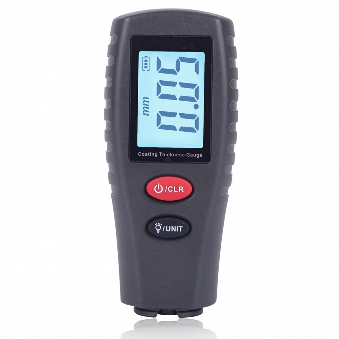 Medidor de espesor de pintura | Medidor digital para probador de espesor de recubrimiento automotriz | LCD con retroiluminación de alto contraste | Resolución 2mils | Apagado automático | Retención de datos de calibración digital automática Tamaño mini