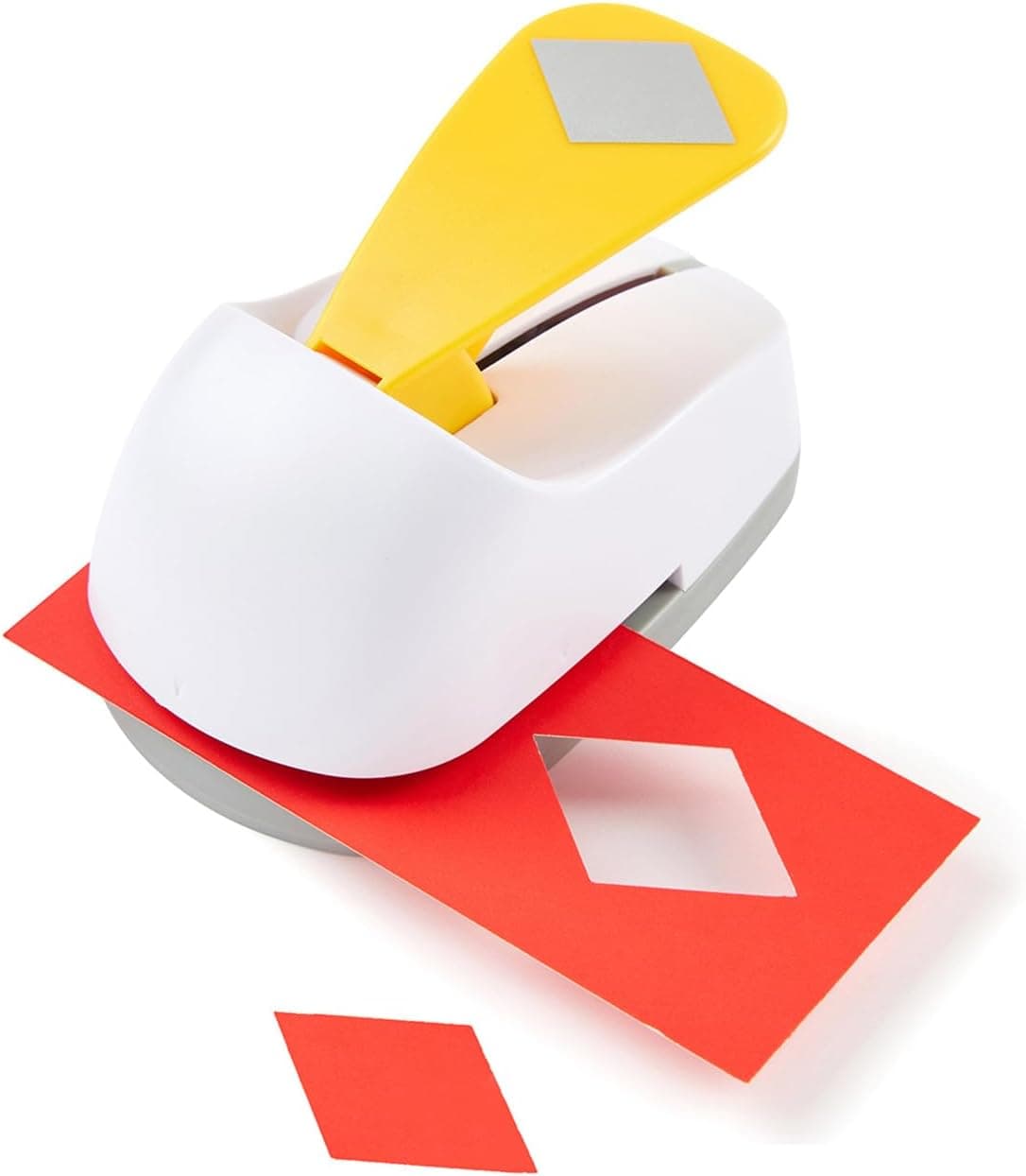 Perforadora de palanca para manualidades, perforadora de papel con forma de rombo de 2 pulgadas, herramienta profesional para manualidades con papel, proyectos de bricolaje, regalos, papelería, educación, tarjetas de felicitación, proyectos artísticos divertidos