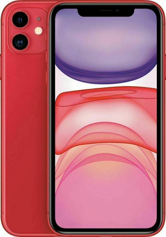 Apple iPhone 11, 64 GB, PRODUCTO ROJO - Desbloqueado (renovado)