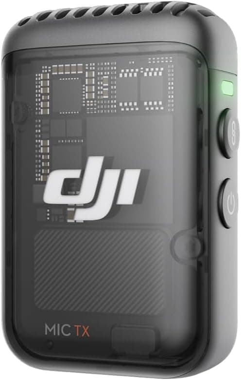 Transmisor DJI Mic 2 (Shadow Black), micrófono inalámbrico con cancelación inteligente de ruido, grabación interna de 14 horas, batería de 6 horas, accesorio magnético, micrófono Bluetooth, YouTube, Vlogs | Batería 6 Horas, Audio, Grabación Interna 14 Horas, Micrófono Inalámbrico, Micrófono Bluetooth, Conexión, Ruido, YouTube
