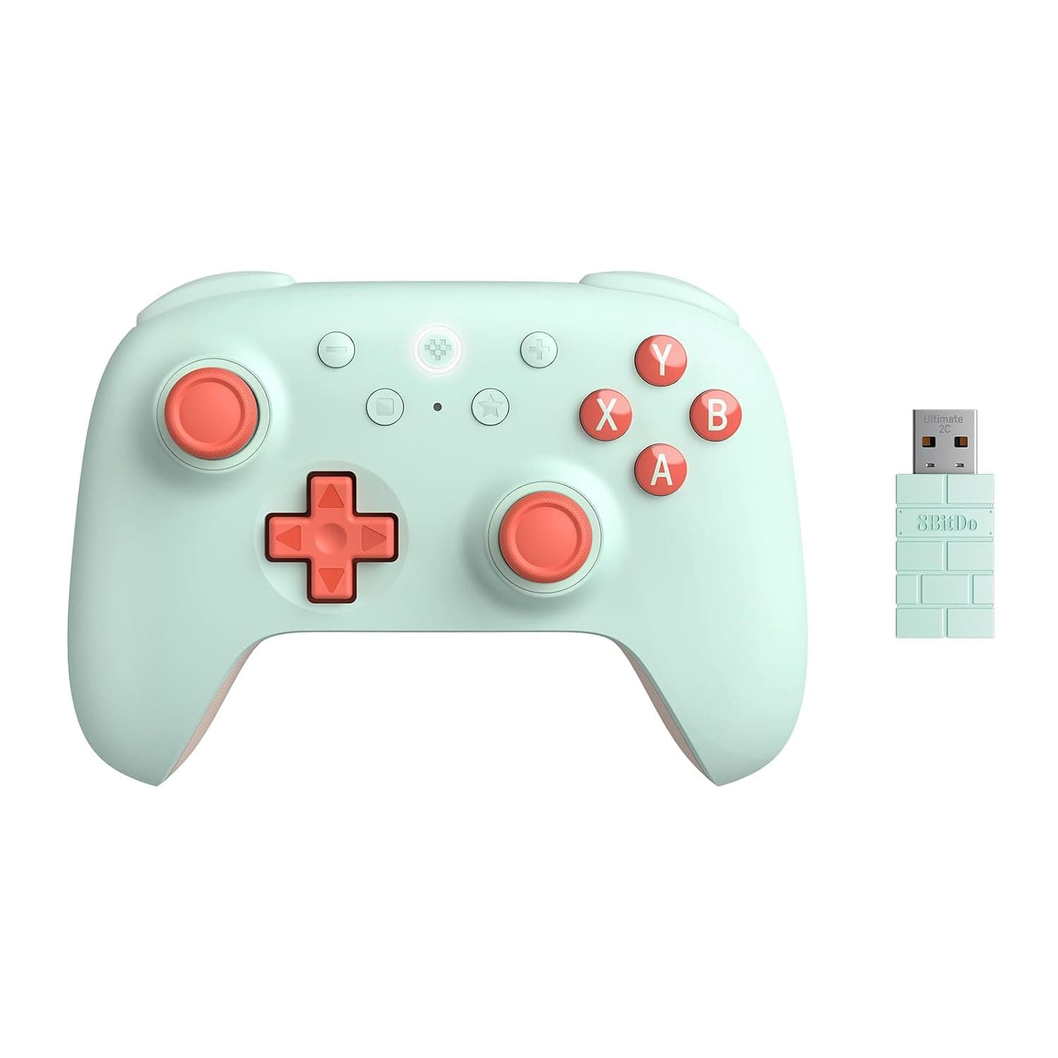Controlador inalámbrico 8Bitdo Ultimate 2C para PC con Windows y Android, con frecuencia de sondeo de 1000 Hz, joysticks y disparadores de efecto Hall y parachoques L4/R4 reasignables (menta)