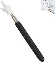 Telescopic Teaching Hand Pointer, Pointer for Classroom 21.6 Inch Extended Length, Retractable Classroom Whiteboard Pointero Classroom Supplies for Elementary School Kindergarten Teacher( Black)