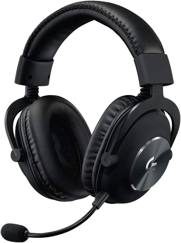Auriculares para juegos Logitech G PRO X con azul VO!CE