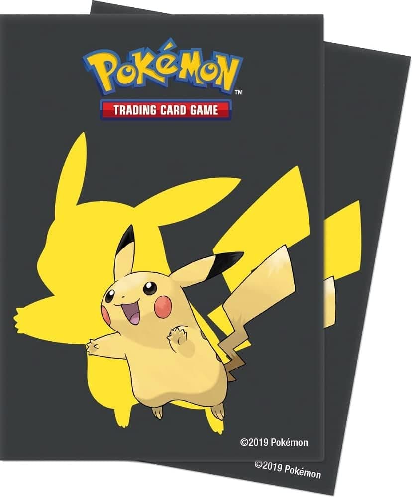 Ultra PRO - Fundas protectoras para tarjetas Pikachu Pokemon (65 unidades) - Proteja sus tarjetas de juego, tarjetas coleccionables y tarjetas coleccionables con estilo con la última tecnología de protección de tarjetas