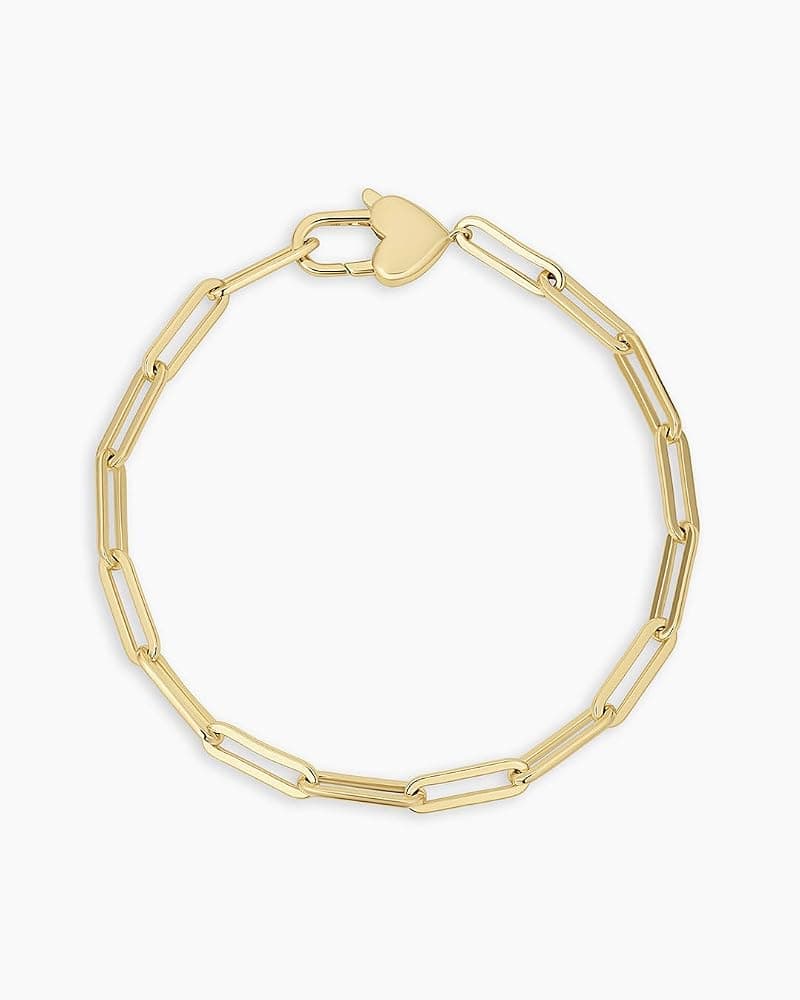 Pulsera con candado y corazón de gorjana
