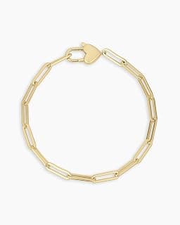 Pulsera con candado y corazón de gorjana