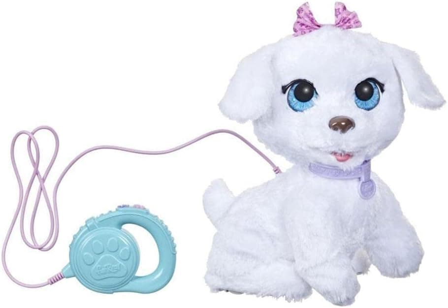 FurReal GoGo My Dancin' Pup, juguete electrónico para mascotas, juguete de baile con más de 50 sonidos y reacciones, juguetes interactivos, mayores de 4 años, blanco
