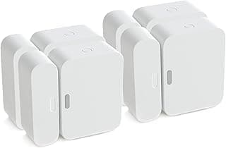 Sensor de entrada (paquete de 4) - Protección de ventanas y puertas - Compatible con el sistema de seguridad para el hogar SimpliSafe - Última generación