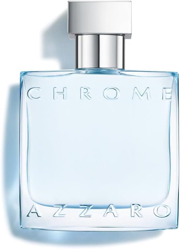 Azzaro Chrome Eau de Toilette - Colonia acuática fresca para hombre - Fragancia cítrica, amaderada y almizclada - Notas frescas de bergamota - Uso diario - Aroma clásico de playa de verano - Perfumes de lujo para hombres