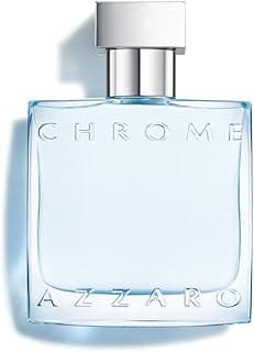 Azzaro Chrome Eau de Toilette - Colonia acuática fresca para hombre - Fragancia cítrica, amaderada y almizclada - Notas frescas de bergamota - Uso diario - Aroma clásico de playa de verano - Perfumes de lujo para hombres