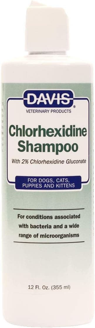 Champú para mascotas con clorhexidina Davis, 12 oz