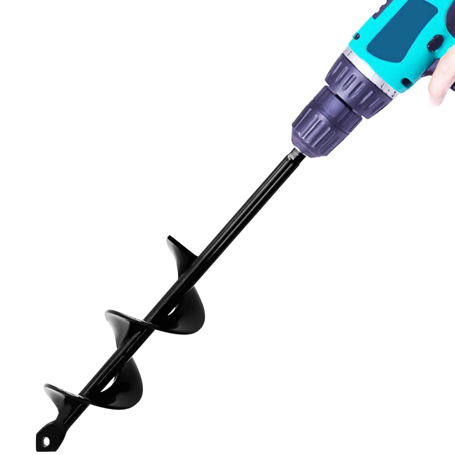 Broca de barrena de jardín para plantar – Barrena de jardín de 1,6 x 9 pulgadas, barrena de plantación rápida para bulbos y camas para taladro hexagonal de 3/8 pulgadas – Herramienta ideal para plantar bulbos para tulipanes