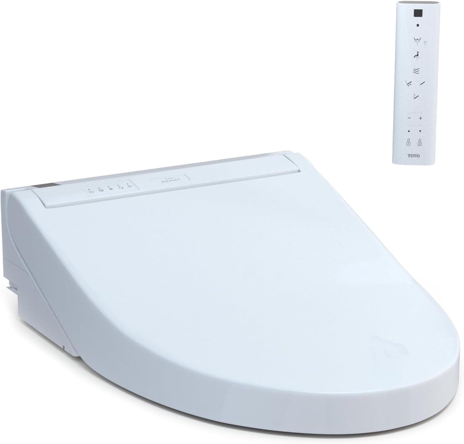 Asiento de inodoro con bidé electrónico TOTO® WASHLET® C5 con limpieza con varilla PREMIST y EWATER+, alargado, blanco algodón - SW3084#01