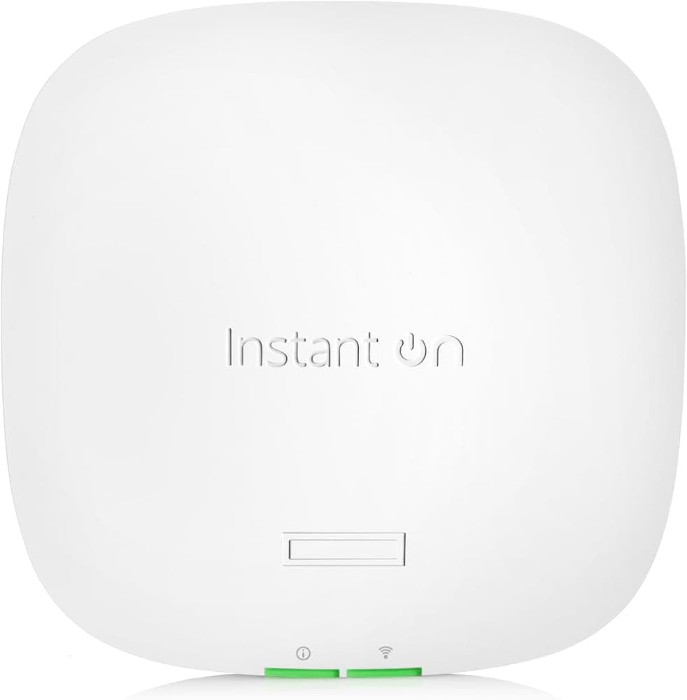 Punto de acceso HPE Networking Instant On AP22 2x2 WiFi 6 Punto de acceso inalámbrico para interiores | Soporte de malla inteligente, seguro y de largo alcance | Fuente de alimentación incluida | Modelo de EE. UU. (R6M49A)