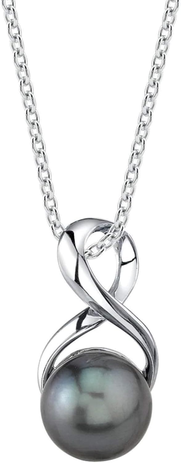The Pearl Source Collar de perlas reales de Tahití del Mar del Sur para mujer, perlas cultivadas auténticas de Tahití, regalo de joyería fina
