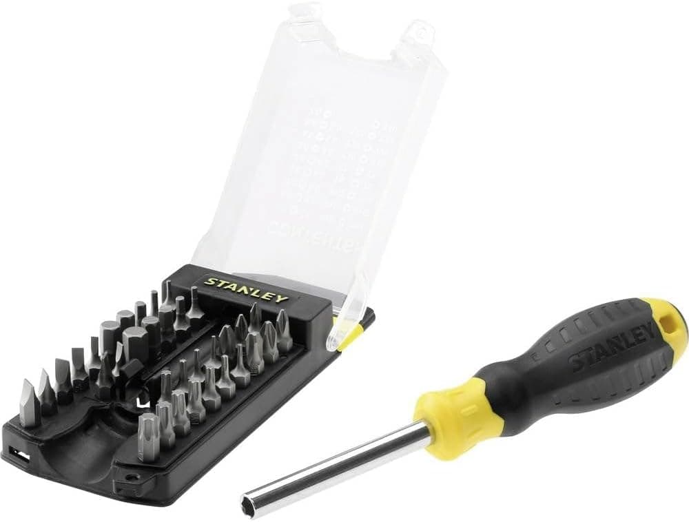 Stanley STHT0-70885 Juego de destornilladores multipunta (35 piezas), amarillo/negro