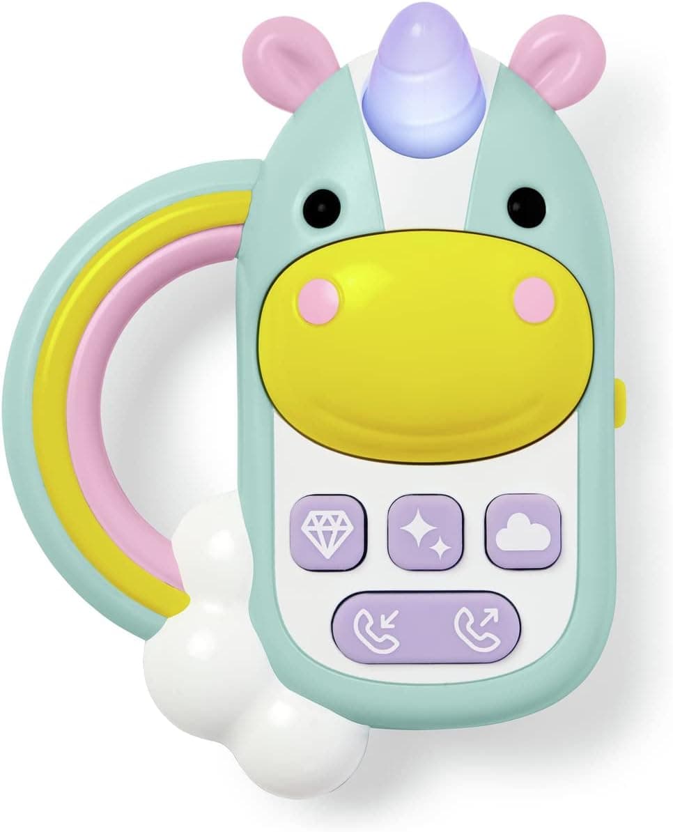 Juguete para teléfono para bebé Skip Hop: teléfono celular del zoológico, unicornio