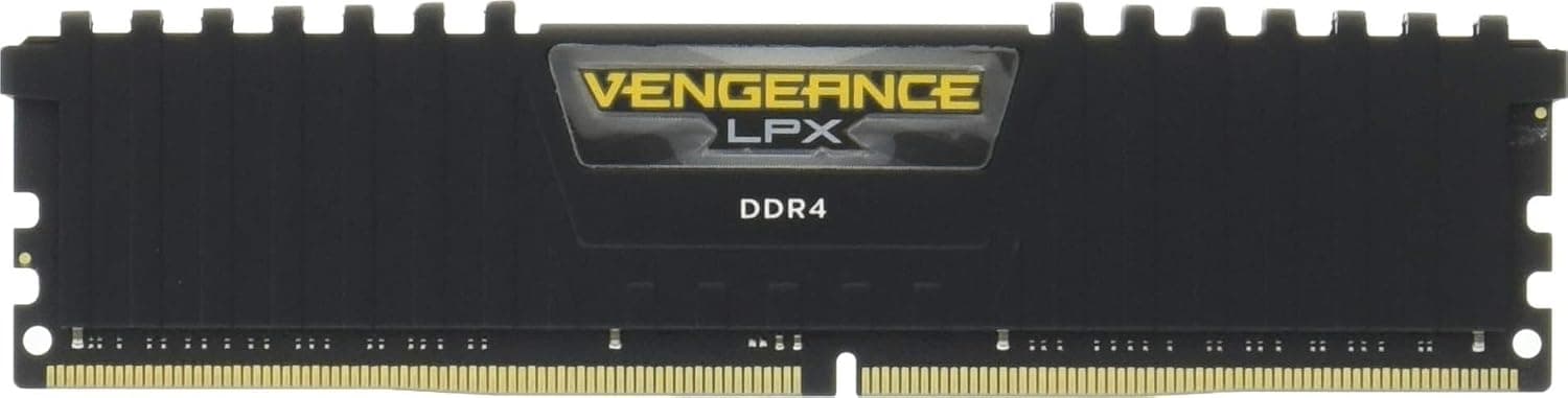 CORSAIR VENGEANCE LPX DDR4 RAM 32GB (2x16GB) 2666MHz CL16-18-18-35 1.2V Intel AMD Memoria para computadora de escritorio - Negro (CMK32GX4M2A2666C16)
